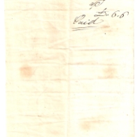 1843, [.] Strange, £-/6/6, Paid