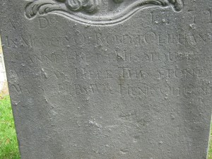 OLIPHANT gravestone in Kirkcaldy old kirkyard